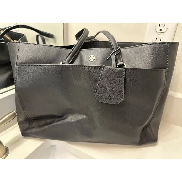 TORY BURCH ROBINSON TOTE BAG Black - Picture 11 of 13